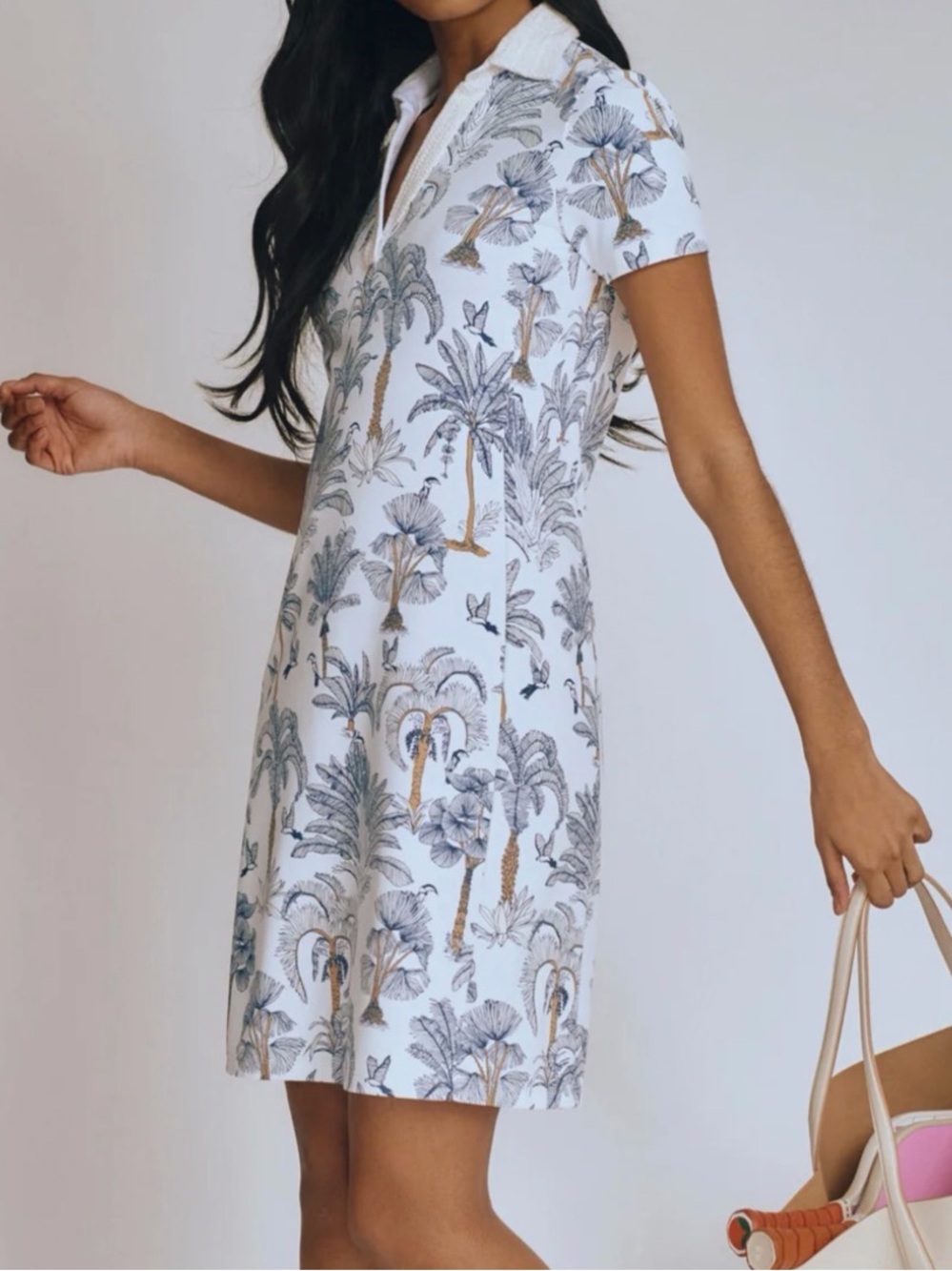 J. McLaughlin Sonnet Dress in Palm Sketch size Small Catalina Cloth Athleisure - Picture 9 of 9